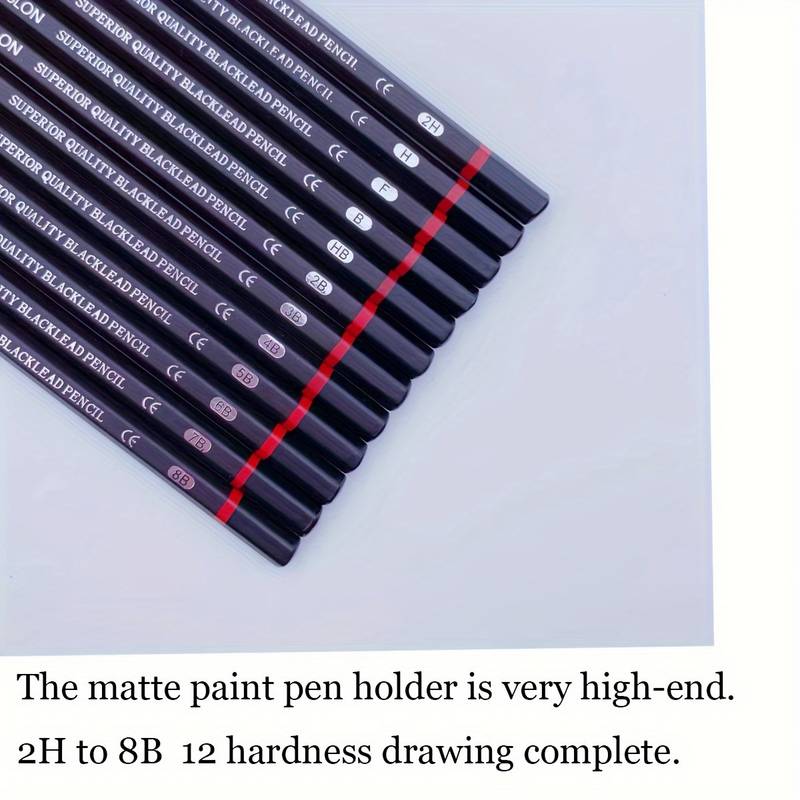 2h 8b Art Drawing Painting Pencils Set Paper Boxed Multiple - Temu